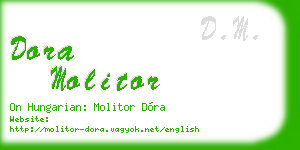 dora molitor business card